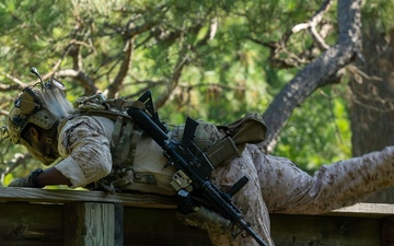 U.S. Marines Conduct a Stress Shoot During MRC