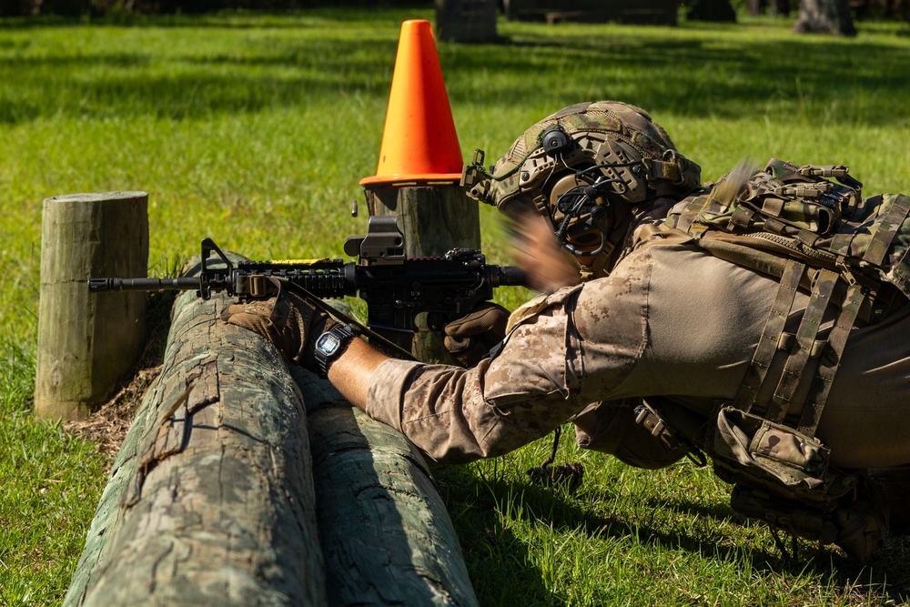 U.S. Marines Conduct a Stress Shoot During MRC