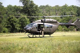Iowa National Guard aviation troops hold training at McCoy’s Young Air Assault Strip, South Post