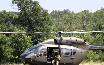 Iowa National Guard aviation troops hold training at McCoy’s Young Air Assault Strip, South Post