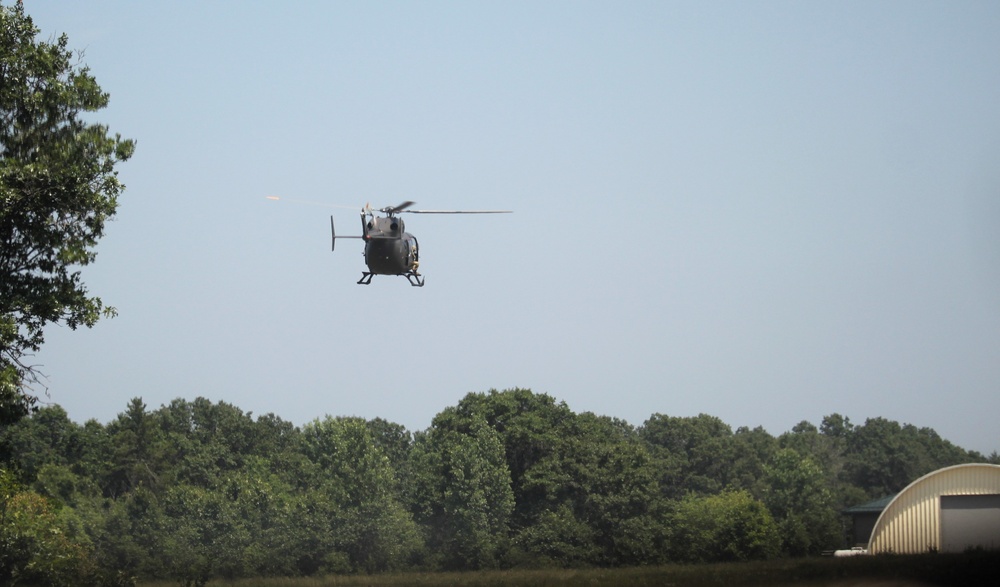 Iowa National Guard aviation troops hold training at McCoy’s Young Air Assault Strip, South Post