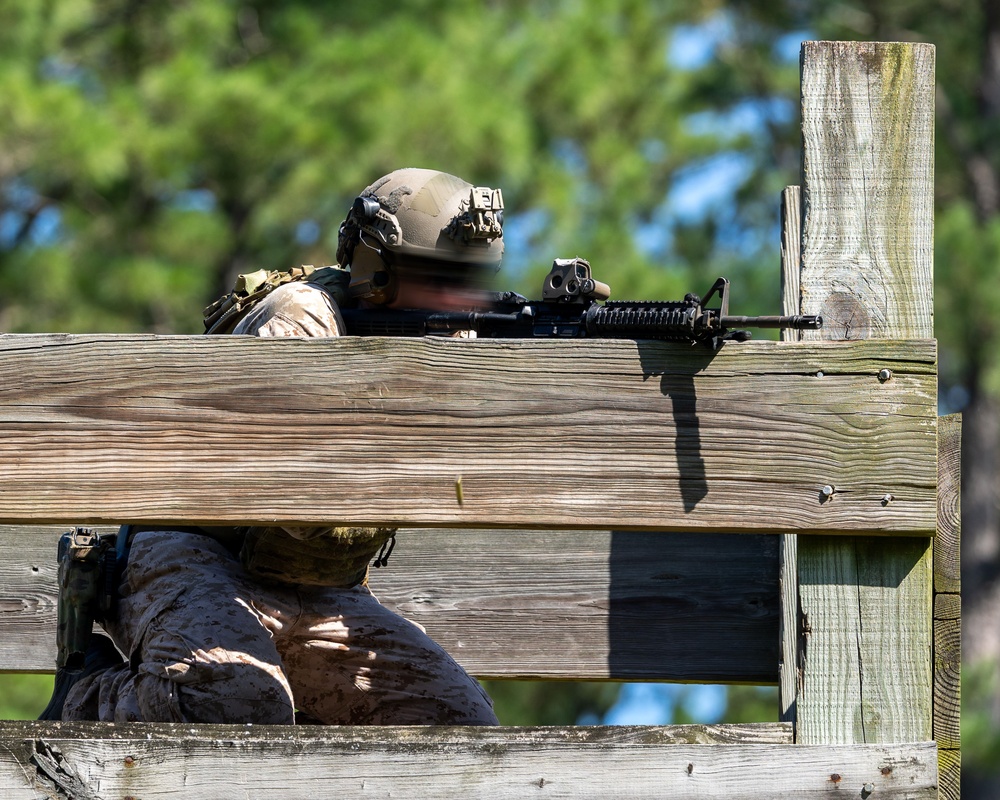 U.S. Marines Conduct a Stress Shoot During MRC