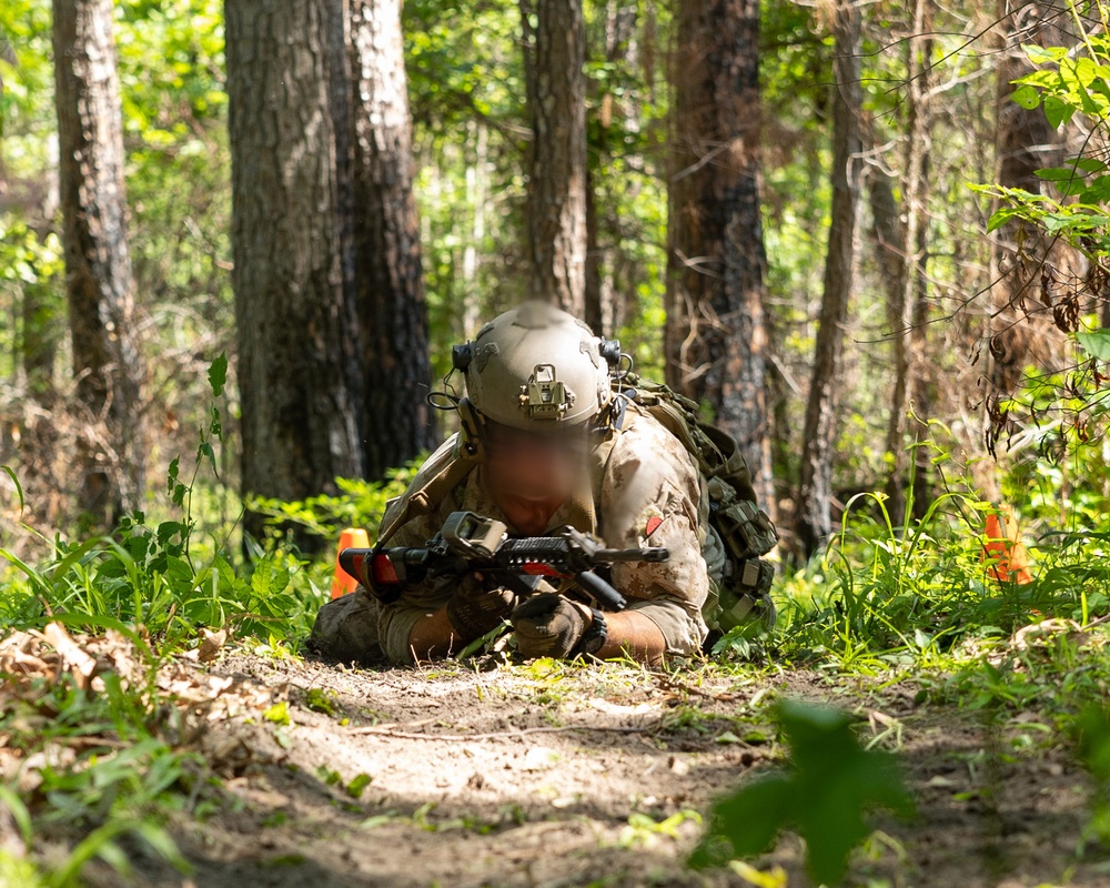 U.S. Marines Conduct a Stress Shoot During MRC