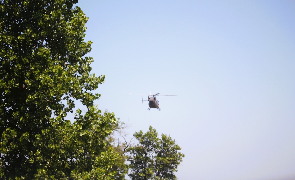 Iowa National Guard aviation troops hold training at McCoy’s Young Air Assault Strip, South Post