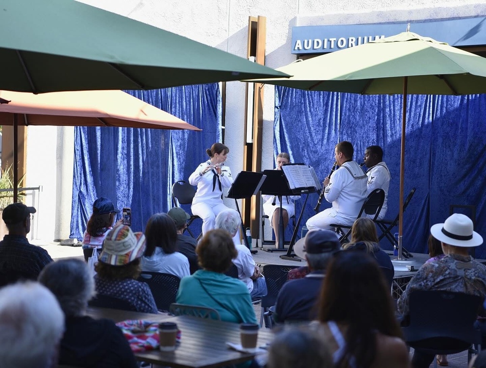 Navy Band Southwest's Wood Wind Quartet performs at Carlsbad City Library
