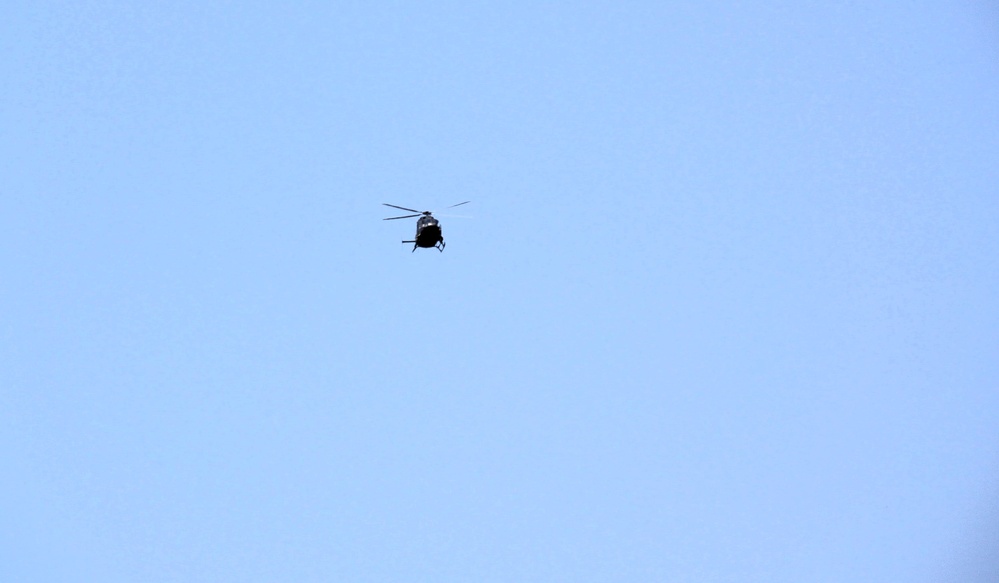 Iowa National Guard aviation troops hold training at McCoy’s Young Air Assault Strip, South Post
