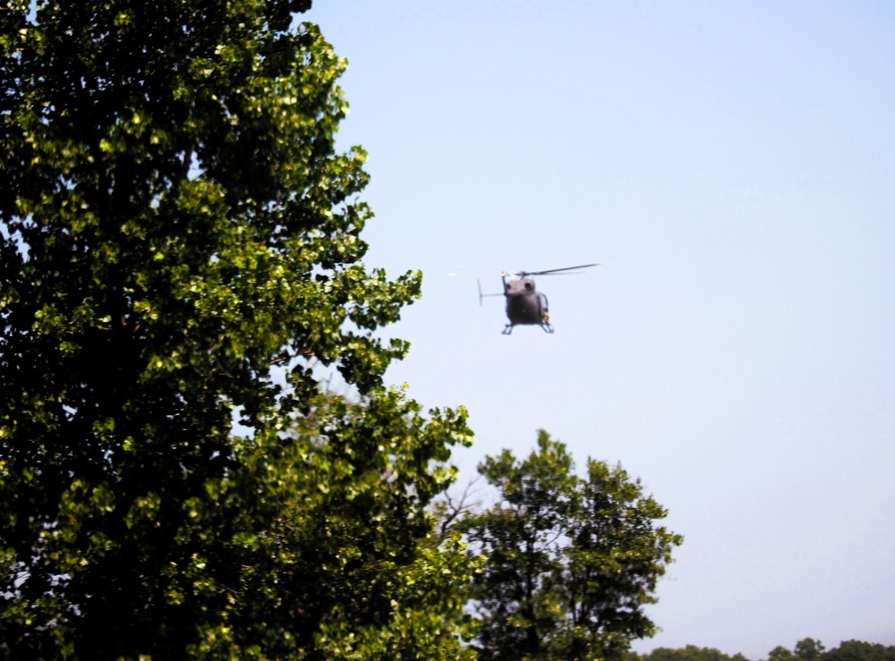 Iowa National Guard aviation troops hold training at McCoy’s Young Air Assault Strip, South Post