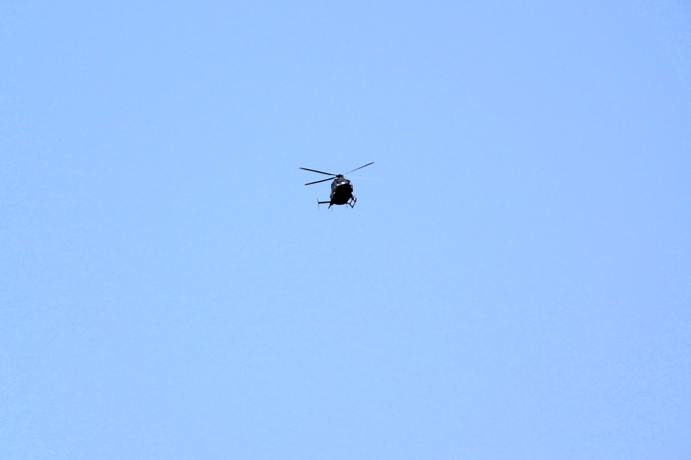 Iowa National Guard aviation troops hold training at McCoy’s Young Air Assault Strip, South Post