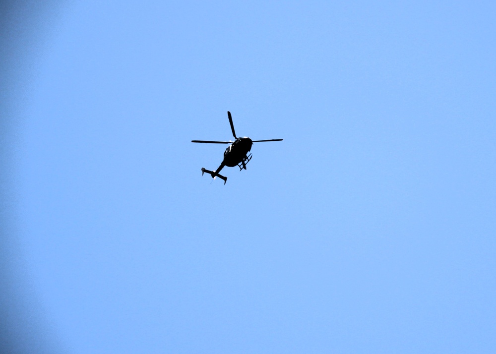 Iowa National Guard aviation troops hold training at McCoy’s Young Air Assault Strip, South Post