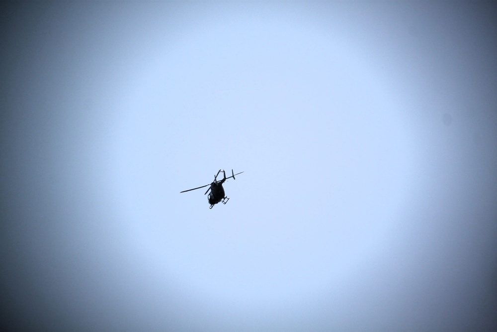 Iowa National Guard aviation troops hold training at McCoy’s Young Air Assault Strip, South Post