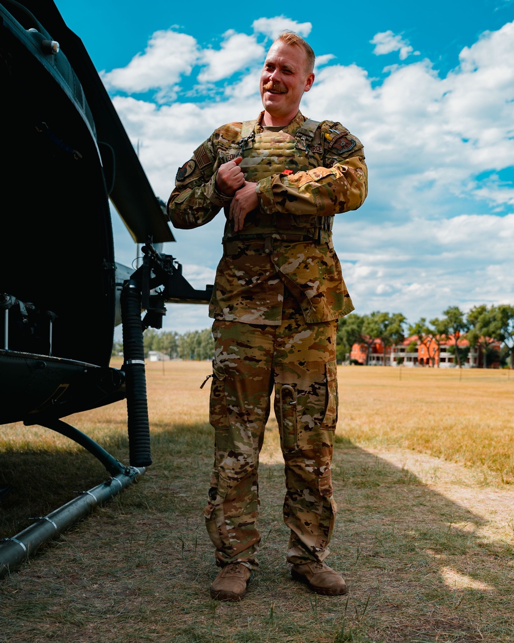 37th Helicopter Squadron Takes Off from Ft. D.A. Russell Days