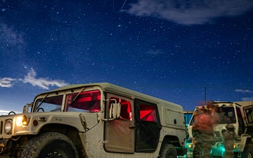 Soldiers Conduct Nighttime Drivers Training