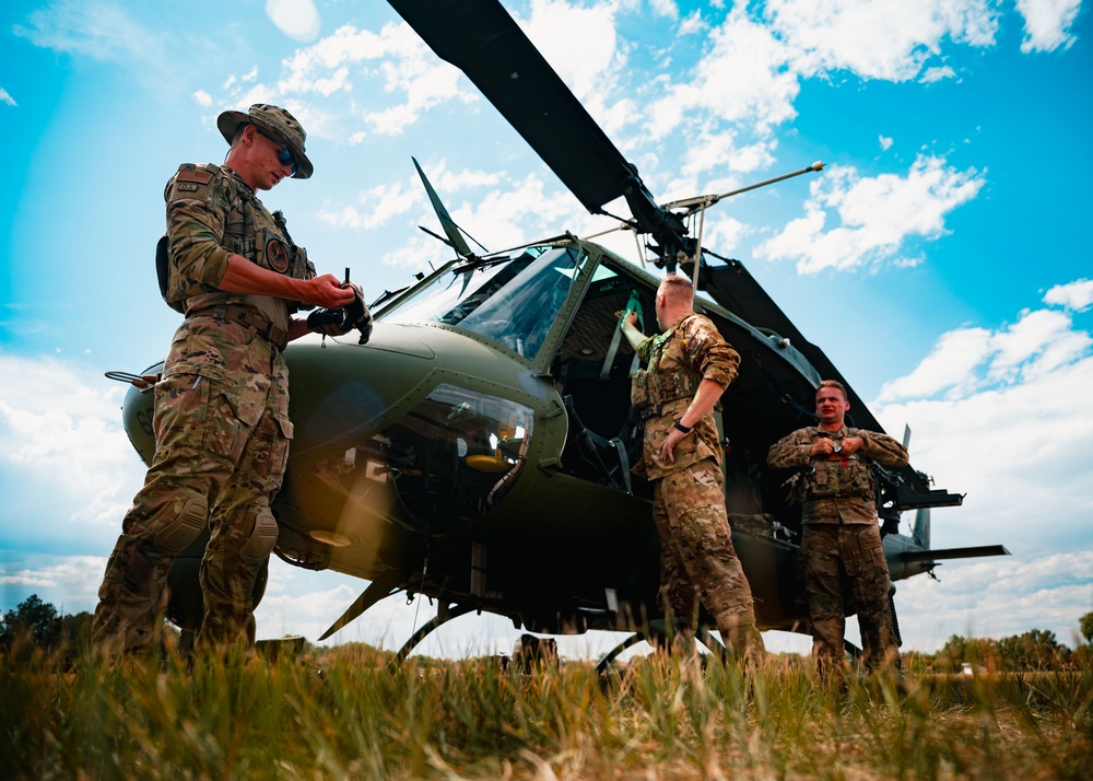 37th Helicopter Squadron Takes Off from Ft. D.A. Russell Days