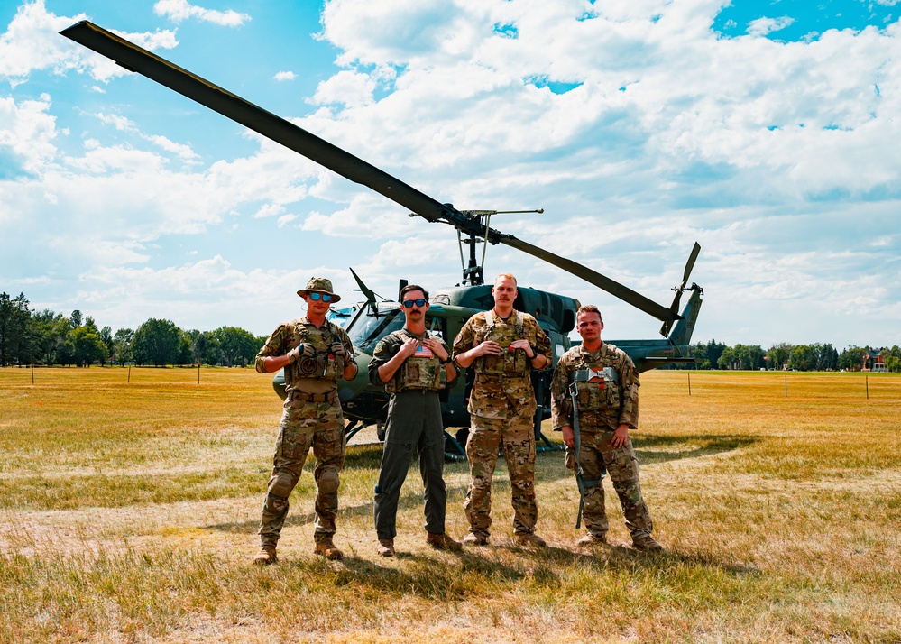 37th Helicopter Squadron Takes Off from Ft. D.A. Russell Days