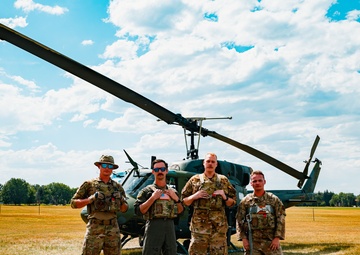 37th Helicopter Squadron Takes Off from Ft. D.A. Russell Days