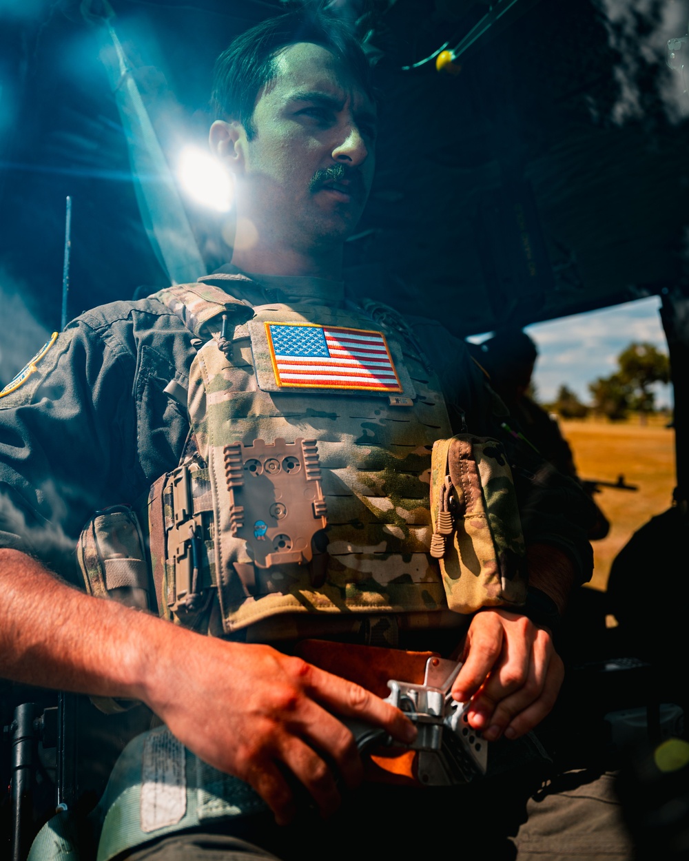 37th Helicopter Squadron Takes Off from Ft. D.A. Russell Days