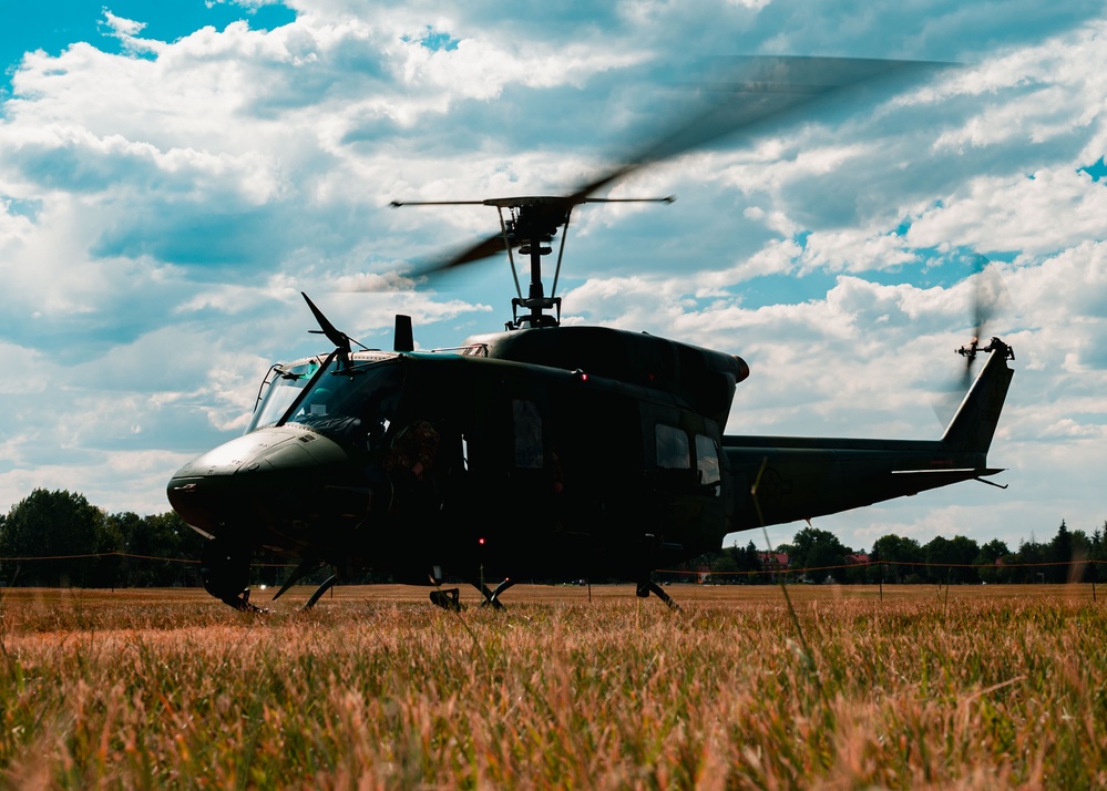 37th Helicopter Squadron Takes Off from Ft. D.A. Russell Days