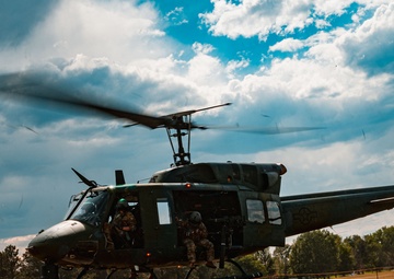 37th Helicopter Squadron Takes Off from Ft. D.A. Russell Days