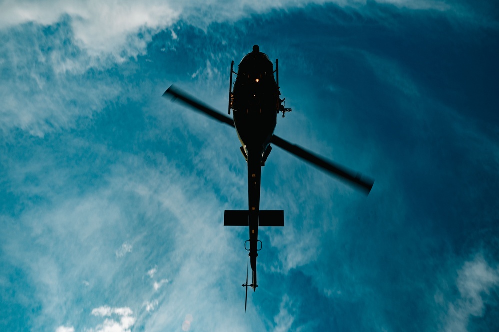 37th Helicopter Squadron Takes Off from Ft. D.A. Russell Days