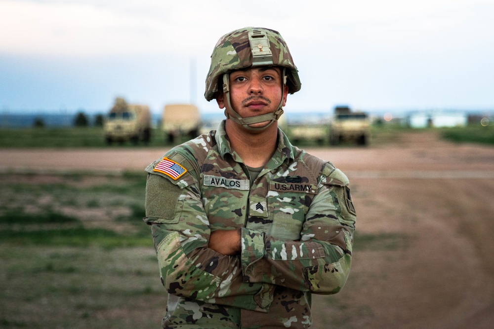 Soldier Assists with Nighttime Drivers Training