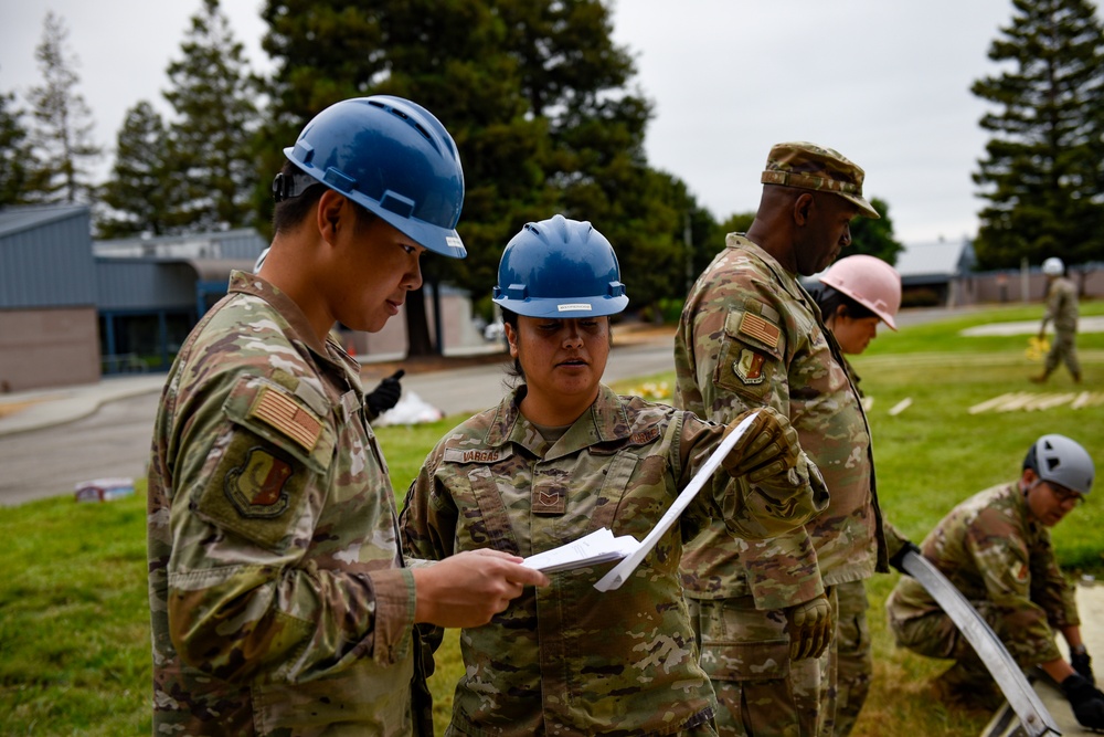 Airmen Train for Rapid Shelter Deployment in Field Exercise