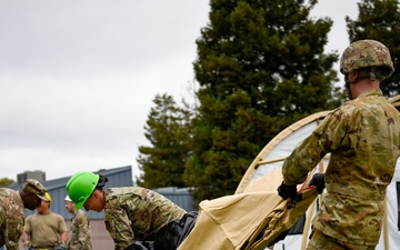 Airmen Train for Rapid Shelter Deployment in Field Exercise