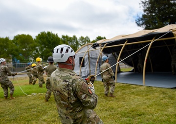 Airmen Train for Rapid Shelter Deployment in Field Exercise