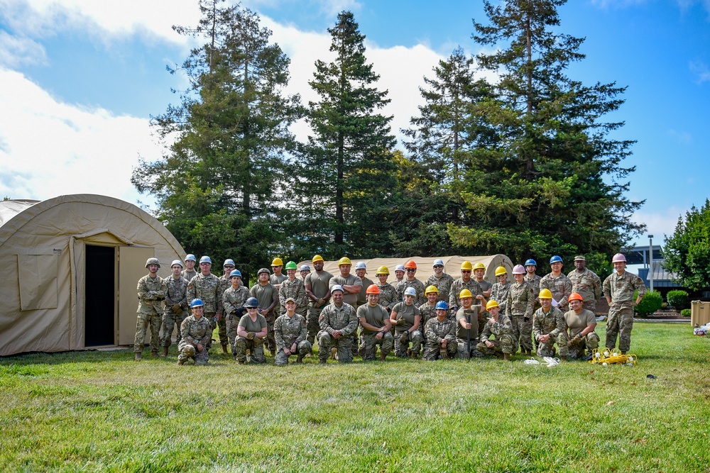 Airmen Train for Rapid Shelter Deployment in Field Exercise