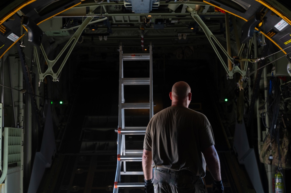 MC-130J supports Special Tactics static line currency training