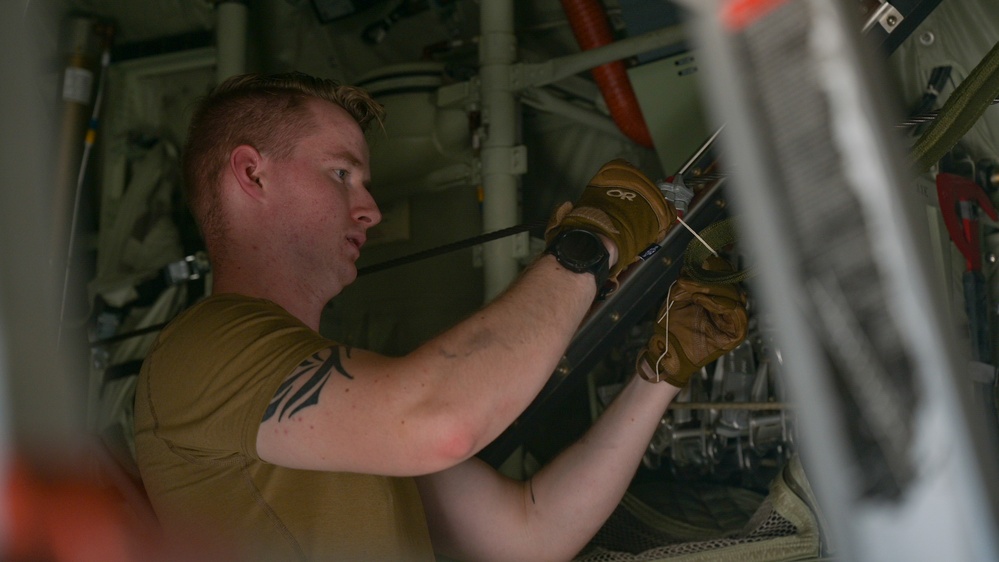 MC-130J supports Special Tactics static line currency training