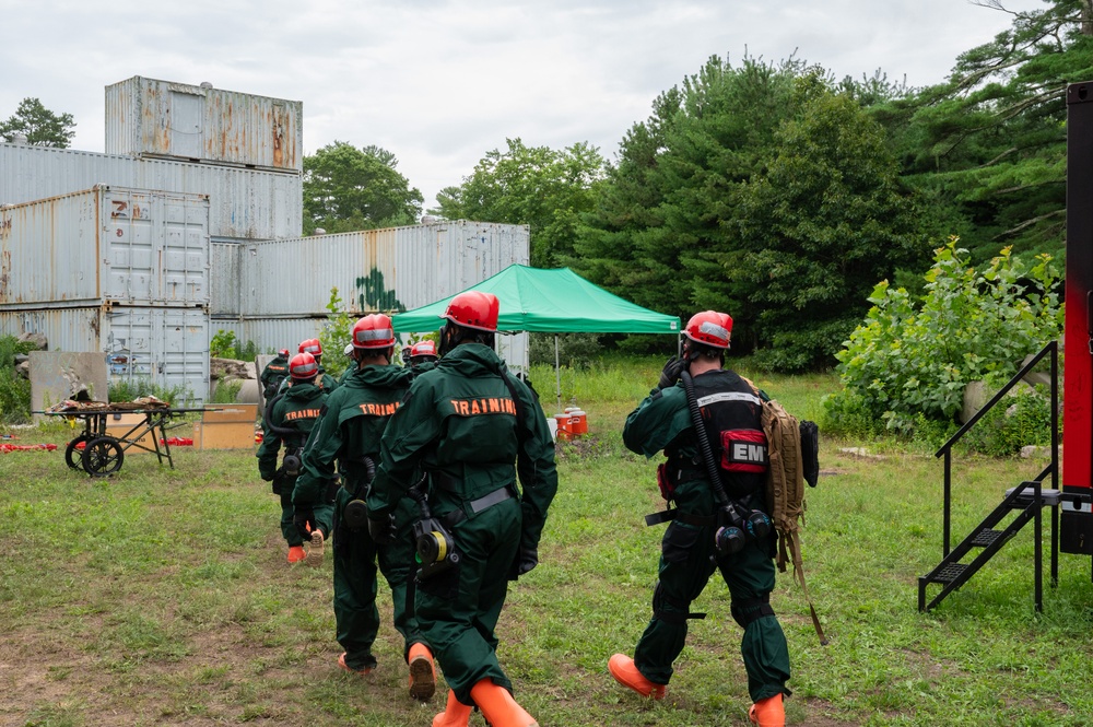 NE CERFP Collective Training Exercise, CTE, Rhode Island Fire Academy