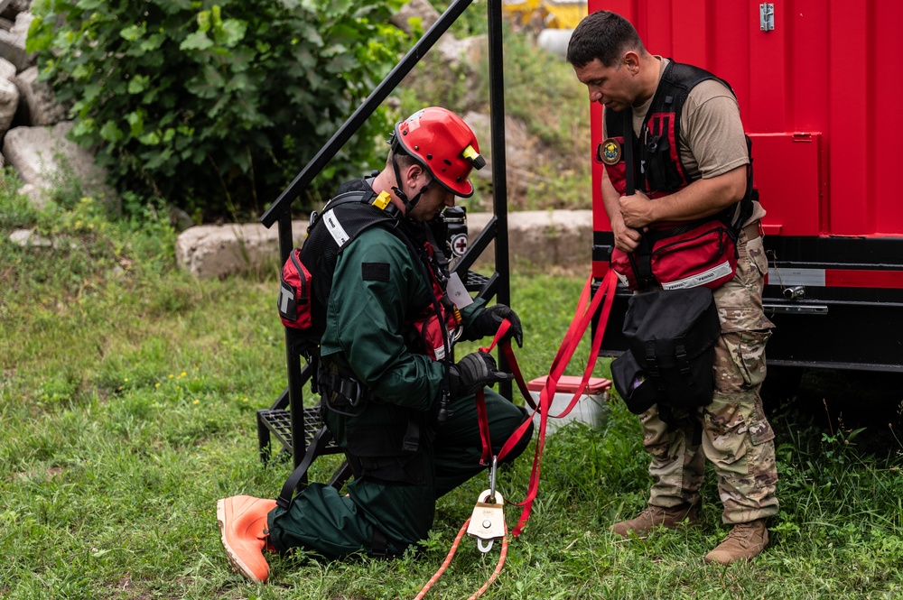 NE CERFP Collective Training Exercise, CTE, Rhode Island Fire Academy