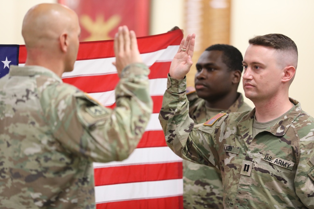 Cpt. Webb Reenlists Cpt. Webb Reenlists