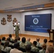 Rear Adm. Zerr speaking to Senior Enlisted Academy Class 286