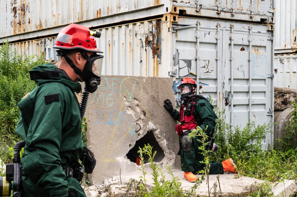 NE CERFP Collective Training Exercise, CTE, Rhode Island Fire Academy