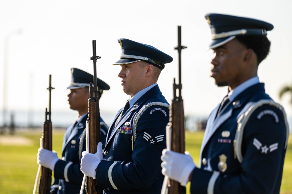 6th ARW welcomes newest members during Honor Guard Induction Ceremony