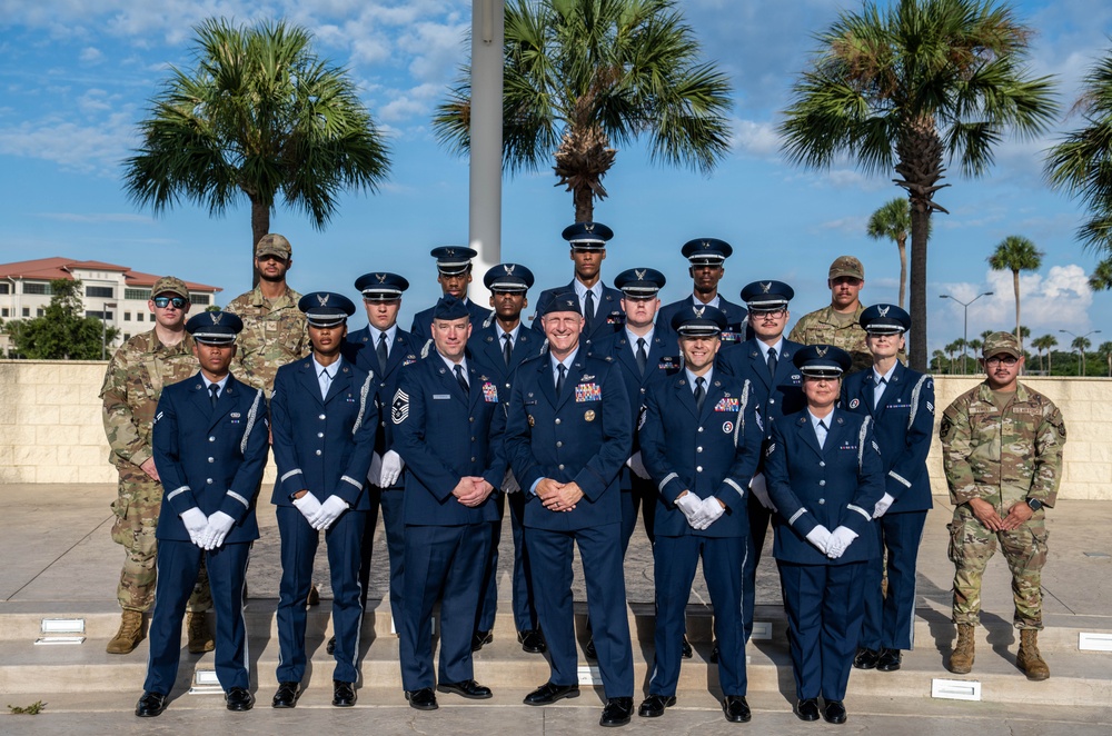6th ARW welcomes newest members during Honor Guard Induction Ceremony