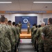 Admiral Kilby speaking to Senior Enlisted Academy Class 286