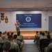 Admiral Kilby speaking to Senior Enlisted Academy Class 286