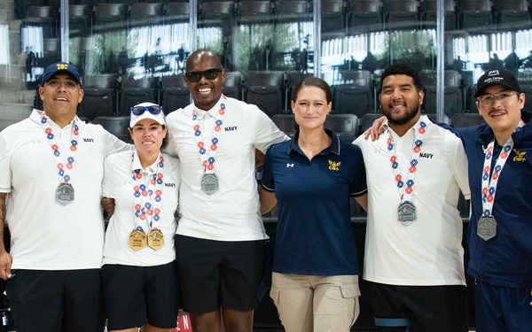 Team Navy awarded rowing medals for Warrior Games 2025