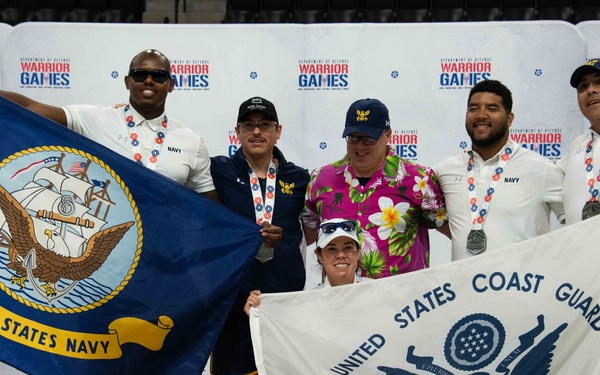 Team Navy awarded rowing medals for Warrior Games 2025