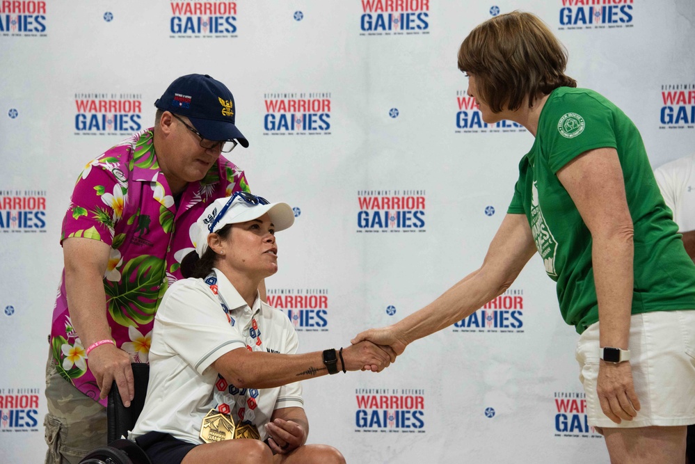 Team Navy awarded medals for rowing during Warrior Games 2025