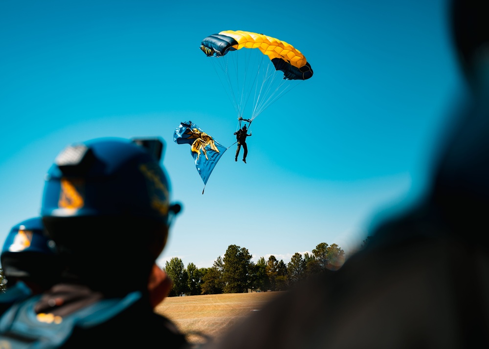 U.S. Navy Leap Frogs Jump Into Ft. D.A. Russell Days