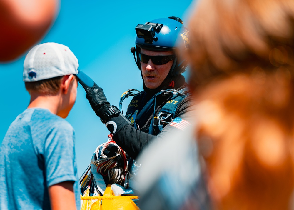 U.S. Navy Leap Frogs Jump Into Ft. D.A. Russell Days