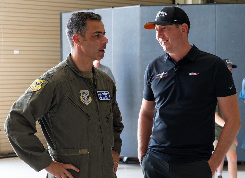 NASCAR driver Kyle Busch comes to Dover AFB