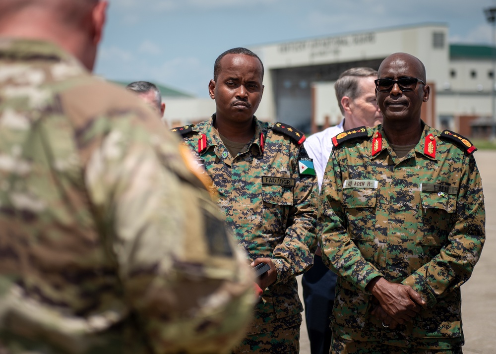 Djiboutian military visit the Kentucky Air Guard