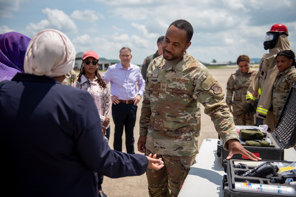 Djiboutian military visit the Kentucky Air Guard