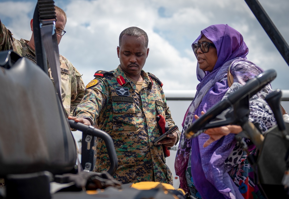 Djiboutian military visit the Kentucky Air Guard