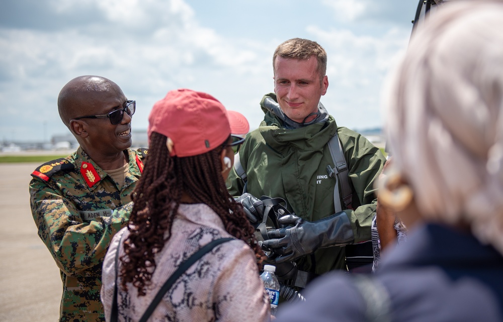 Djiboutian military visit the Kentucky Air Guard