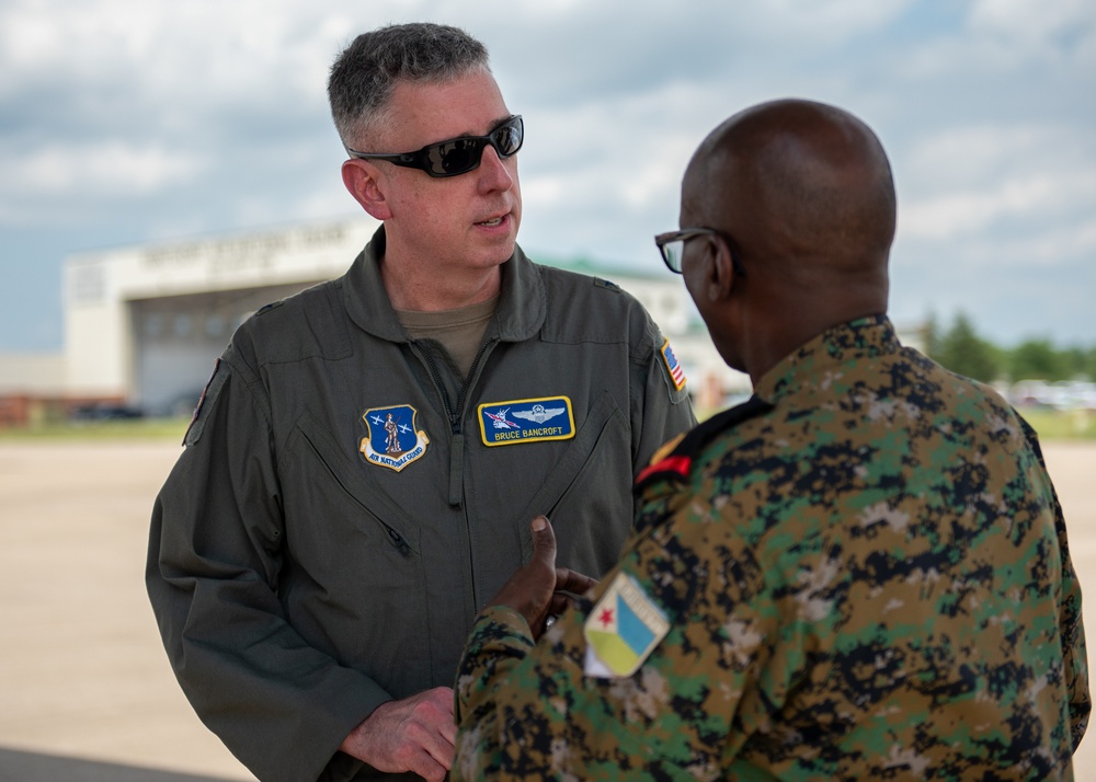 Djiboutian military visit the Kentucky Air Guard